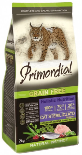 Primordial Grain Free Cat Sterilizzato Turkey