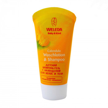 Weleda “Детский шампунь-гель с календулой для волос и тела”