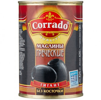 Corrado Оливки греческие гигант без косточки в рассоле