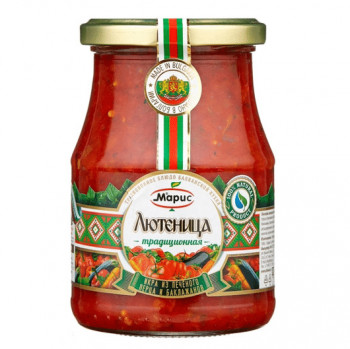 Лютеница традиционная Икра из печёных перца и баклажанов Марис