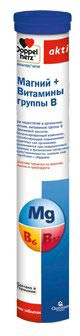 Доппельгерц актив магний + витамины группы b со вкусом лимона и грейпфрута