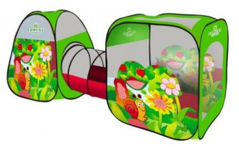 Наша игрушка Веселая улитка комплекс из 2 палаток с туннелем SG7015-B