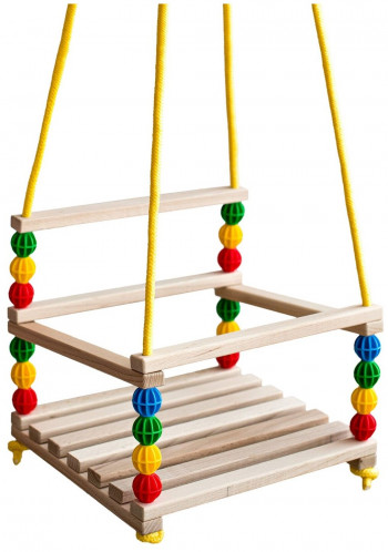 Качели подвесные деревянные 